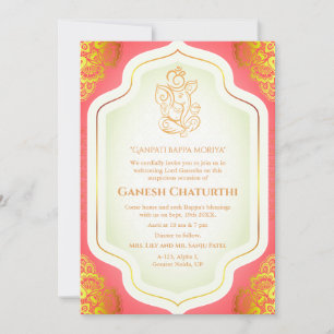 Ganesh Chaturthi Puja Golden Kaart