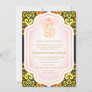 Ganesh Chaturthi Puja Golden Kaart