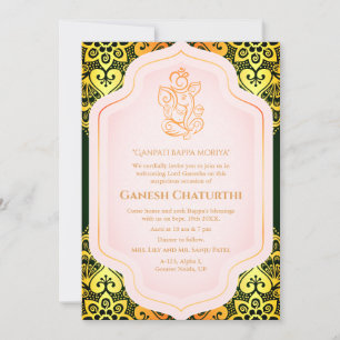Ganesh Chaturthi Puja Golden Kaart