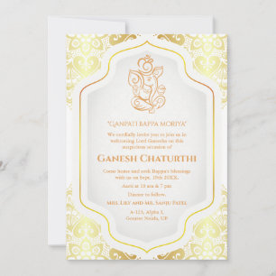 Ganesh Chaturthi Puja Golden Kaart