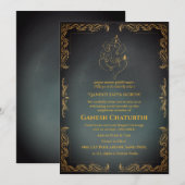 Ganesh Chaturthi Puja Kaart (Voorkant / Achterkant)