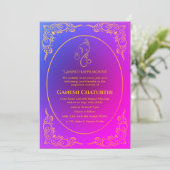 Ganesh Chaturthi Puja Kaart (Staand voorkant)