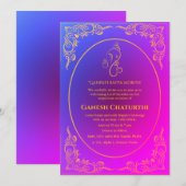 Ganesh Chaturthi Puja Kaart (Voorkant / Achterkant)