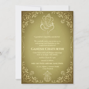 Ganesh Chaturthi Puja Kaart