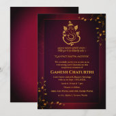 Ganesh Chaturthi Puja Kaart (Voorkant / Achterkant)