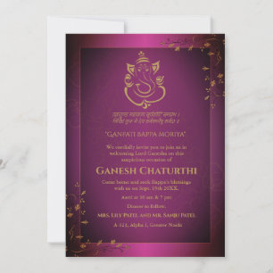 Ganesh Chaturthi Puja Kaart