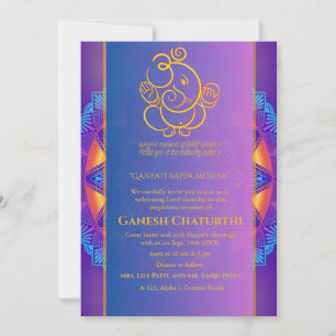Ganesh Chaturthi Puja Kaart