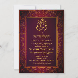 Ganesh Chaturthi Puja Kaart