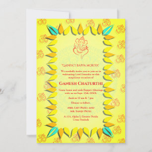 Ganesh Chaturthi Puja Kaart