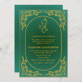 Ganesh Chaturthi Puja Kaart (Voorkant / Achterkant)