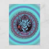 Ganesh Dancer Briefkaart (Voorkant)