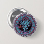 Ganesh Dancer Ronde Button 5,7 Cm (Voorkant /achterkant)