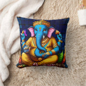 Ganesh Deity Idienne Dieu Coussin Jeu d'oreiller (Couverture)