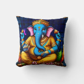 Ganesh Deity Idienne Dieu Coussin Jeu d'oreiller (Recto)