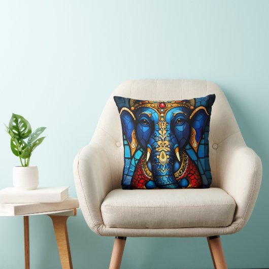 Ganesh Deity Idienne Dieu Coussin Jeu d'oreiller (Chaise)