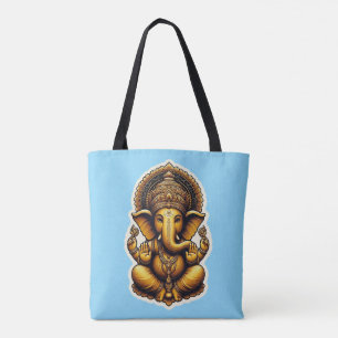 Ganesh/Ganesha-Canvas tas - afbeeldingen aan beide