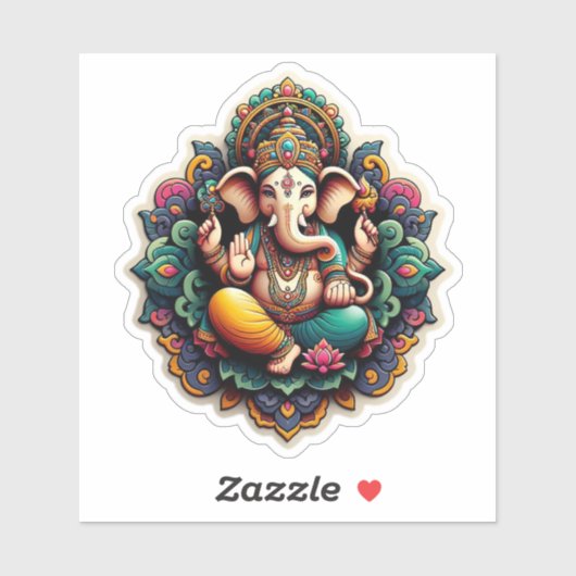 Ganesh / Ganesha / Ganpati sticker decal (Vel)
