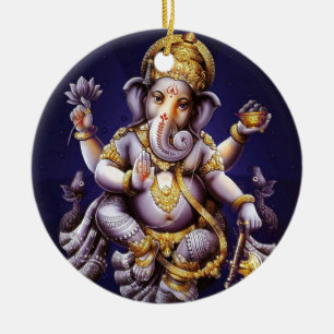 Ganesh Ganesha Hindu India Asian Elephant Deite Keramisch Ornament