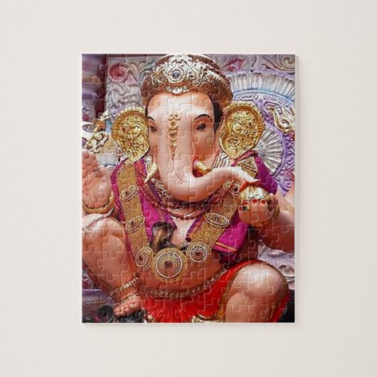 Ganesh Ganesha Hindu India Asian Elephant Deite Legpuzzel (Verticaal)