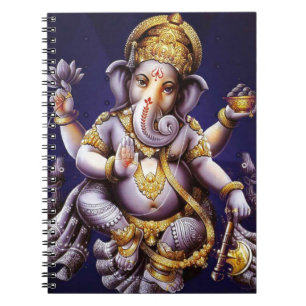 Ganesh Ganesha Hindu India Asian Elephant Deite Notitieboek