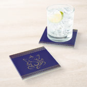 Ganesh Glazen Onderzetter (Schuin)