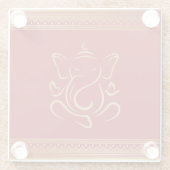 Ganesh Glazen Onderzetter (Achterkant)