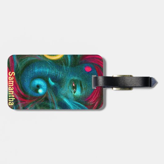 ganesh god india hindus bagagelabel (Achterkant horizontaal)