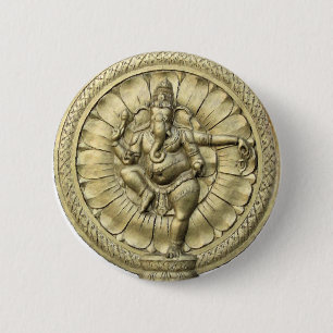 Ganesh (Golden) Ronde Button 5,7 Cm