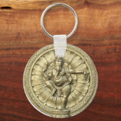 Ganesh (Golden) Sleutelhanger (Voorkant)