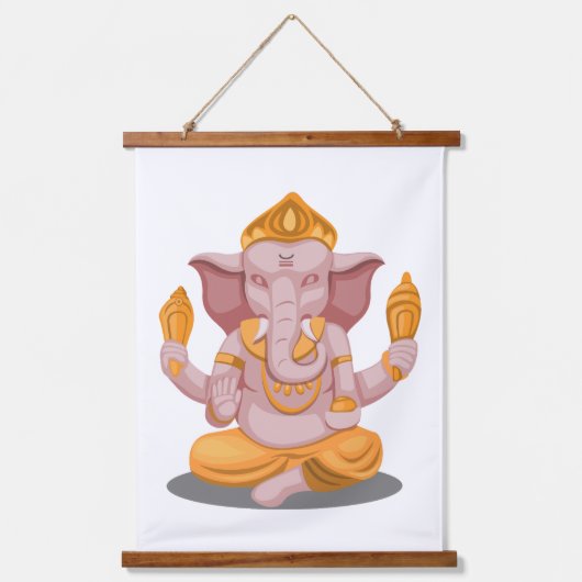 Ganesh Hangend Wandkleed (Voorkant)