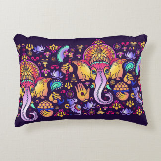 Ganesh Hindu God: Feestelijk Naadloos Accent Kussen