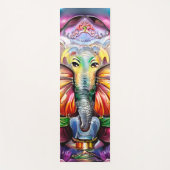 Ganesh Hindu India Elephant Bright Psychedelic Yogamat (Voorkant)
