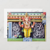 Ganesh Idol Sculpture Briefkaart (Voorkant / Achterkant)