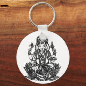Ganesh Illustration Sleutelhanger (Voorkant)