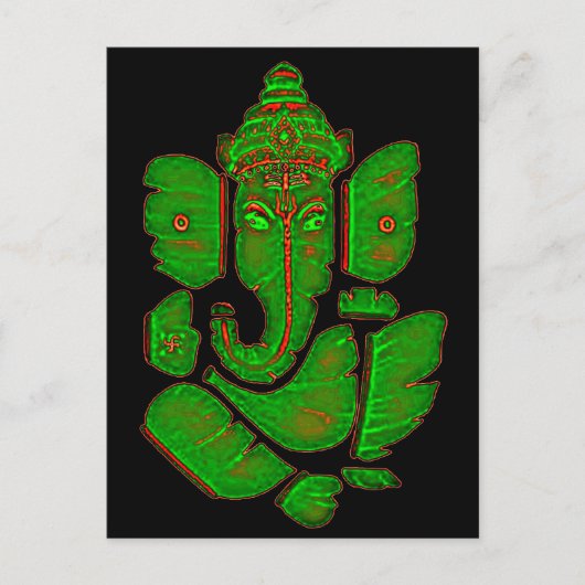 GANESH LEAF BRIEFKAART (Voorkant)