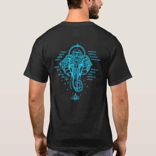 Ganesh Mantra T-shirt (Achterkant)