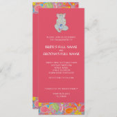 Ganesh Mariage Fiançailles Invitation rose (Devant / Derrière)