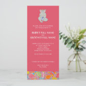 Ganesh Mariage Fiançailles Invitation rose (Debout devant)