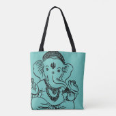 Ganesh over het gedrukte Tas (Achterkant)