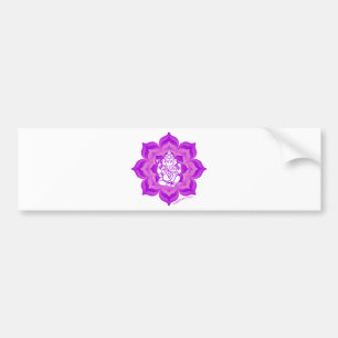 Ganesh paars design bumpersticker