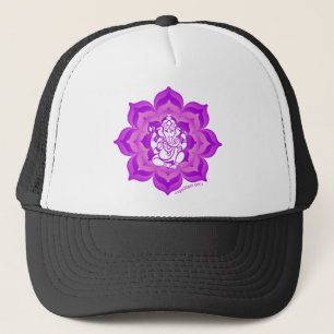 Ganesh paars design trucker pet