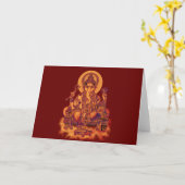 Ganesh - Remover of Obstacles carte de voeux (Fleur jaune)