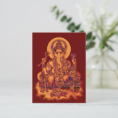 Ganesh - Remover van belemmeringen Briefkaart (Staand voorkant)