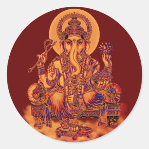 Ganesh - Remover van belemmeringen Ronde Sticker