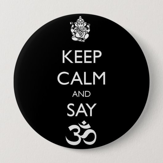 ganesh ronde button 4,0 cm (Voorkant)