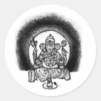 ganesh ronde sticker