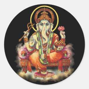 Ganesh Ronde Sticker