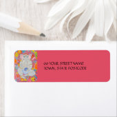 Ganesh roze Return Address Label (Insitu)