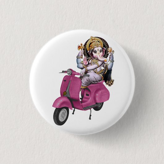 Ganesh Scooter II Ronde Button 3,2 Cm (Voorkant)