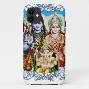 Ganesh, Shiva en Parvati, Lord Ganesha, Durga iPhone 11 Hoesje